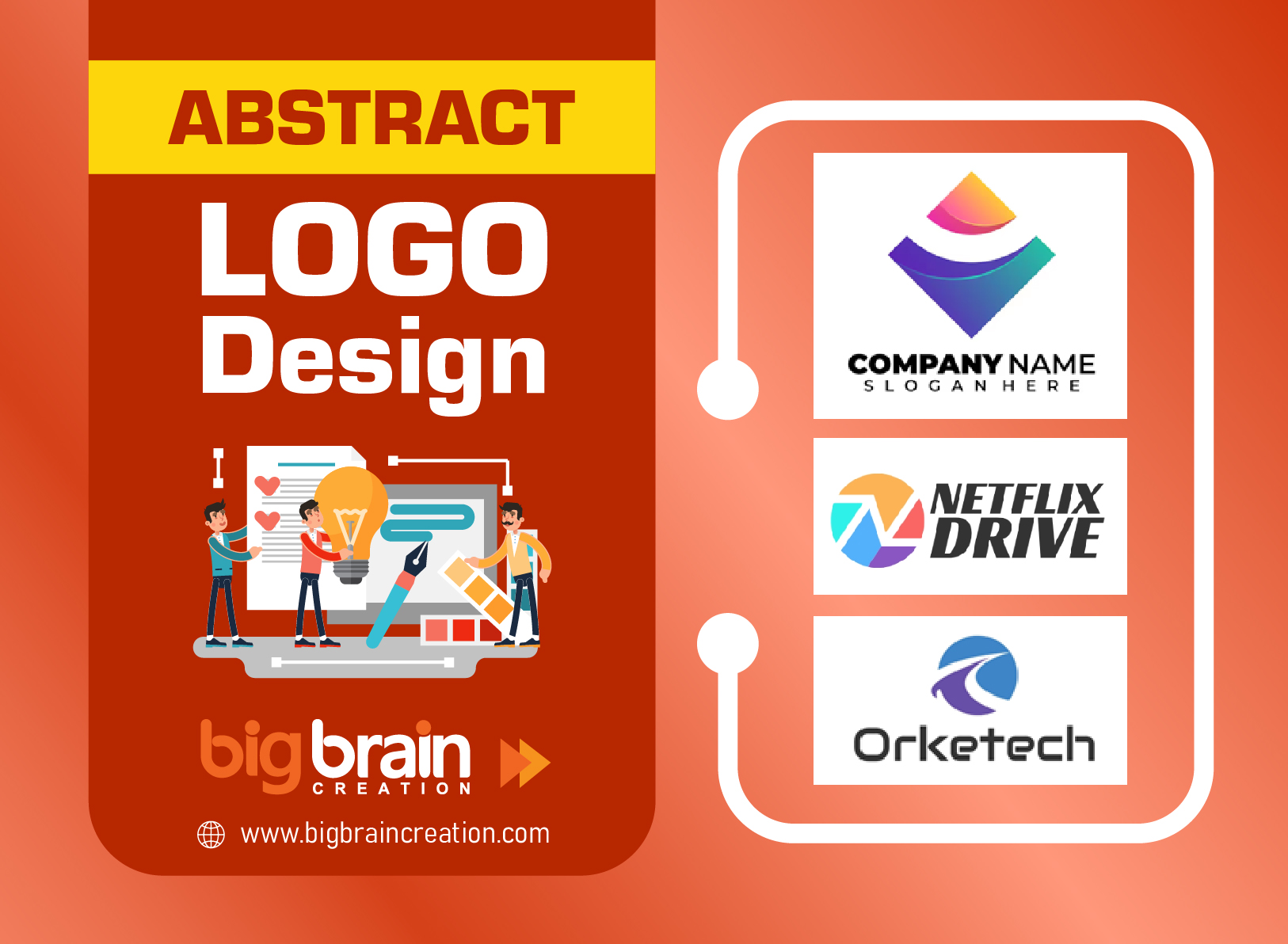 Abstract Type Logo Designing