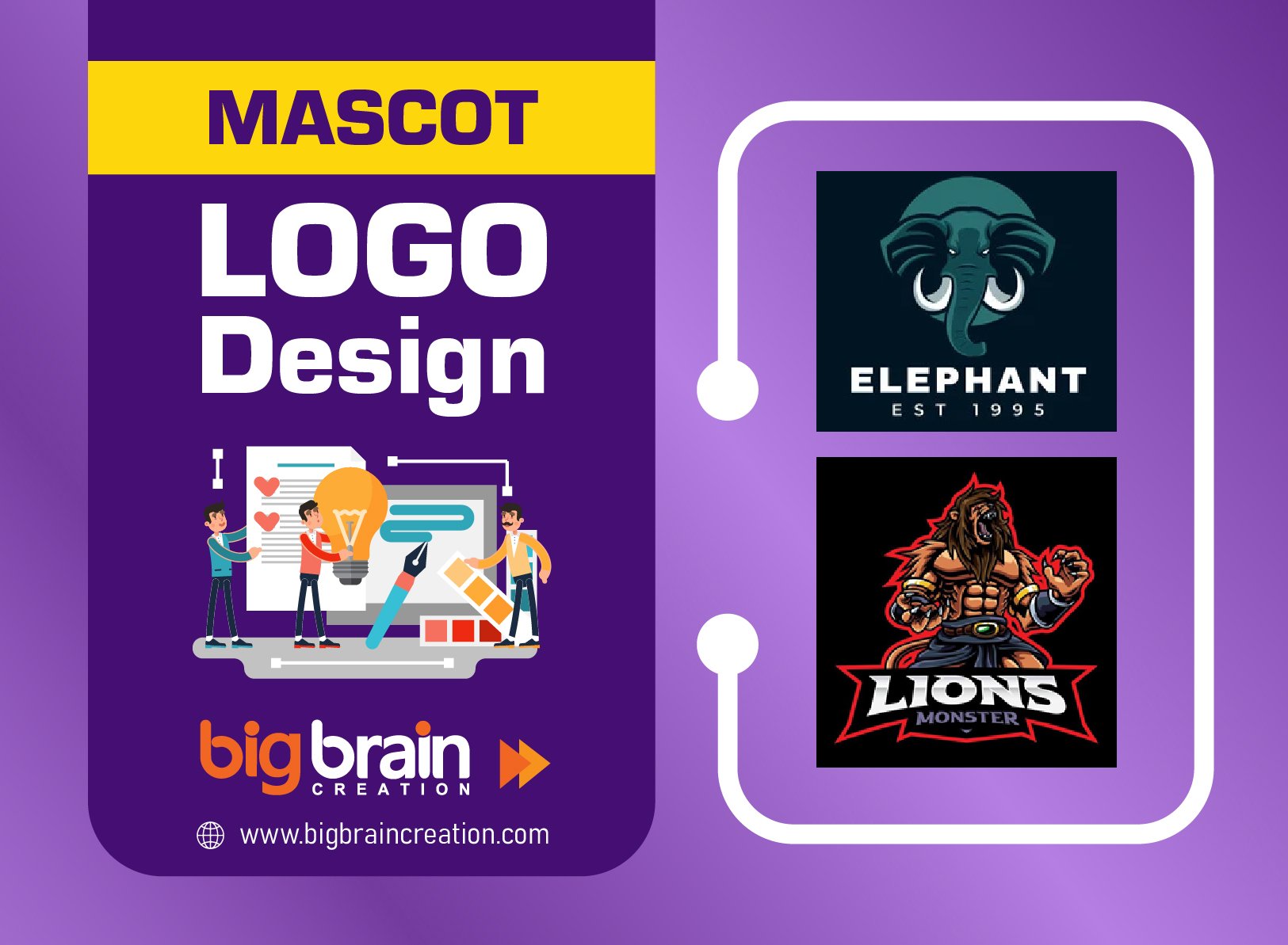 Mascot Type Logo Designing